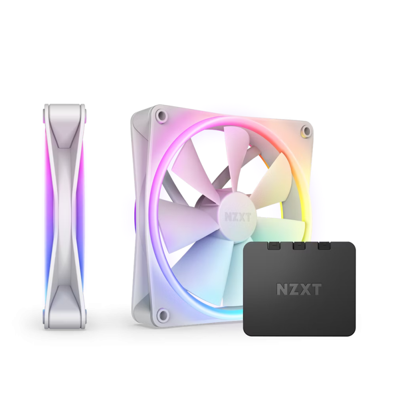 NZXT F140 RGB Duo Twin Pack - 140mm (White)