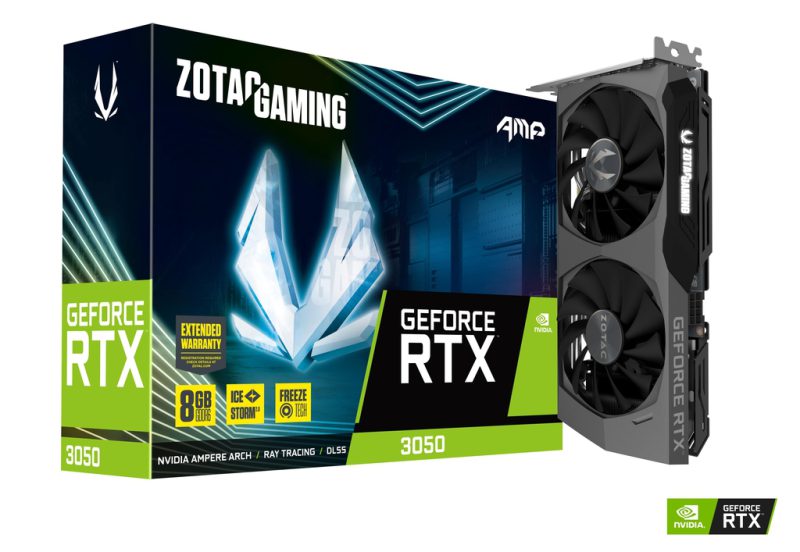 ZOTAC GAMING GeForce RTX 3050 AMP 8GB GDDR6
