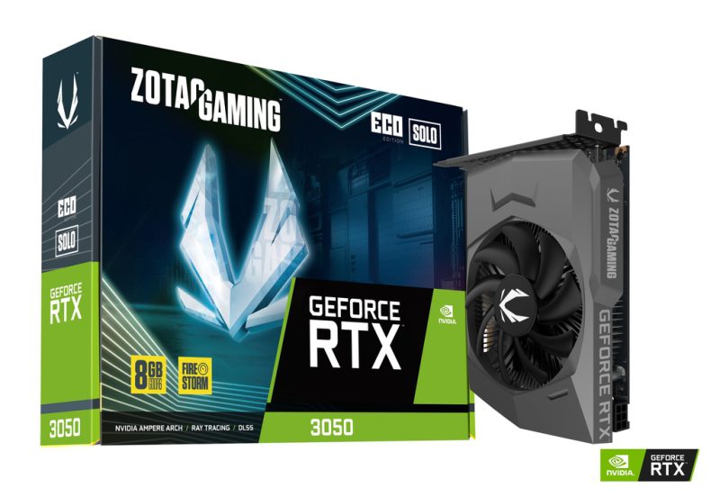 ZOTAC GAMING GeForce RTX 3050 ECO SOLO 8GB GDDR6